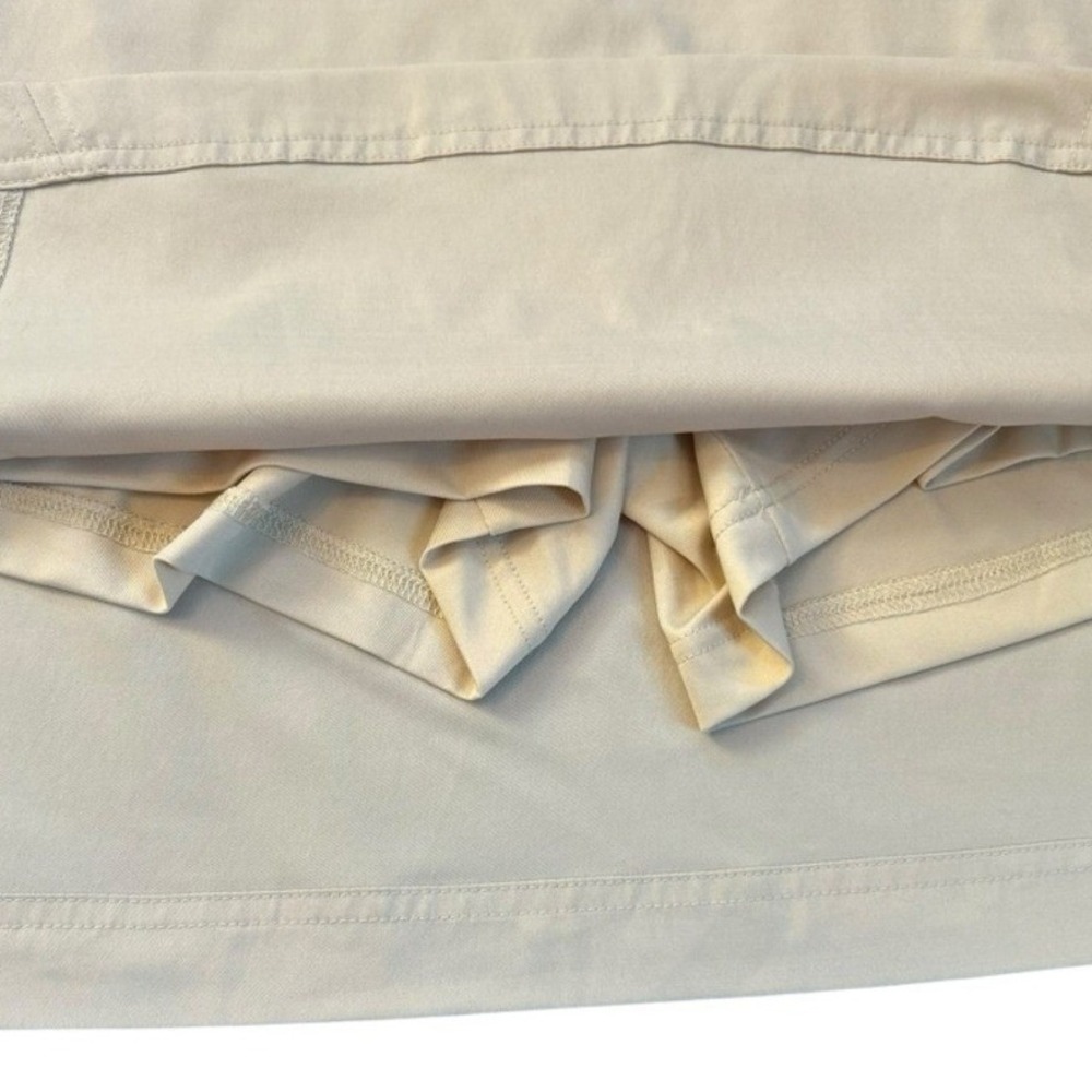 Callaway Pleated Golf Skort 10 Beige Sporty Tennis Pickleball Zip Pockets Preppy - Picture 6 of 11